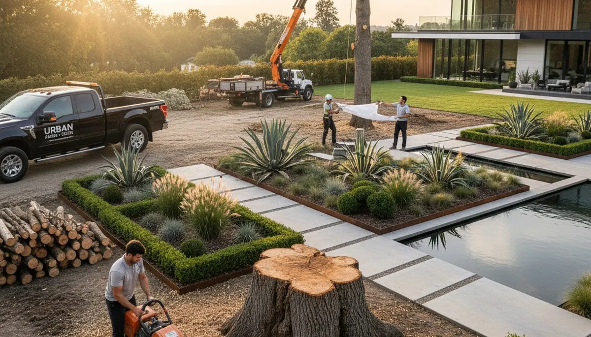 Landscape design experts creating custom outdoor spaces in Wellesley MA with Chop Chop Tree