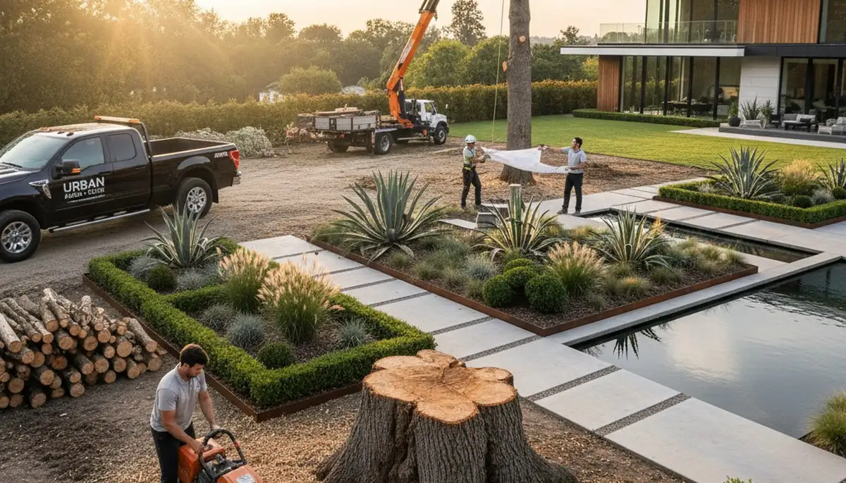 Landscape design experts creating custom outdoor spaces in Wellesley MA with Chop Chop Tree