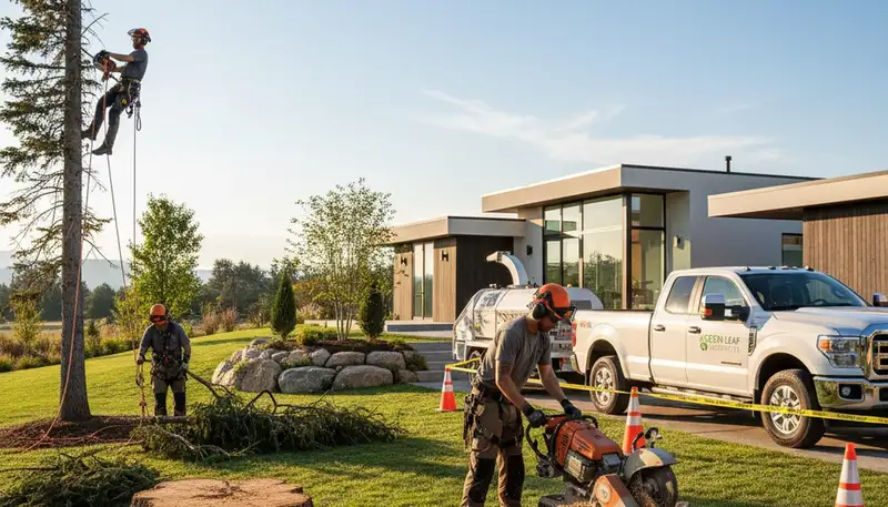 Professional landscaping and tree removal in Wellesley, MA by Chop Chop Tree experts