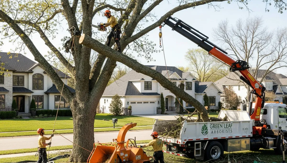 Professional tree removal service in Wellesley, MA clearing oaks and maples safely