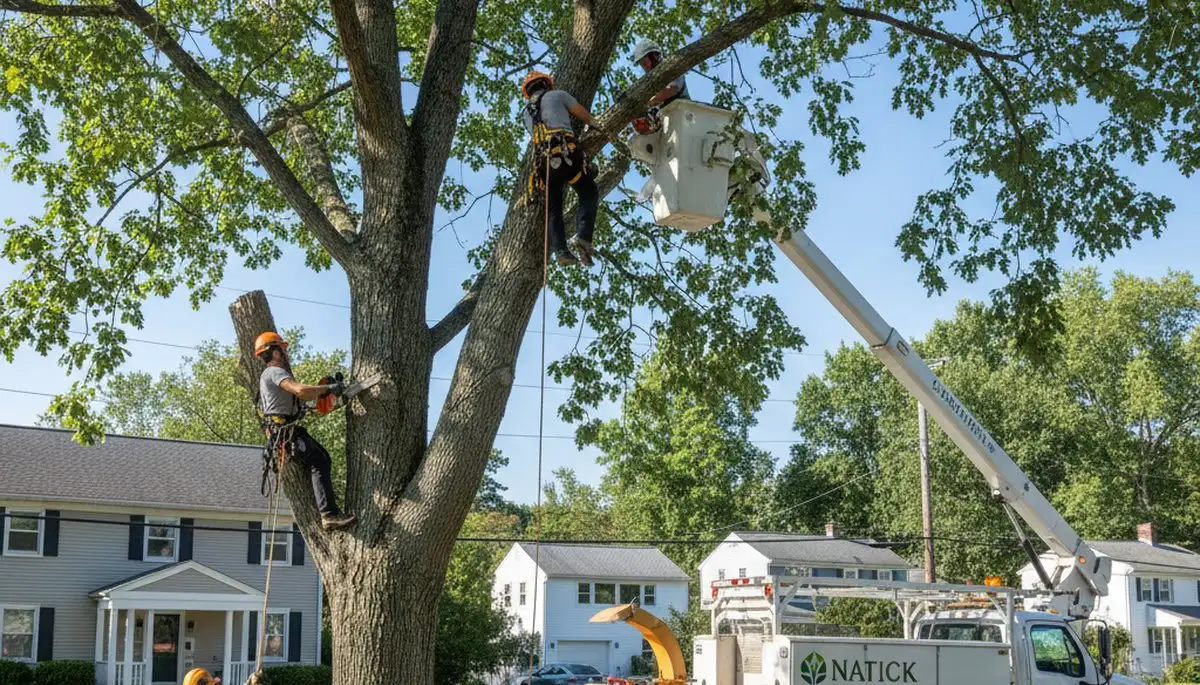 Professional tree removal service in Wellesley MA by local certified arborists