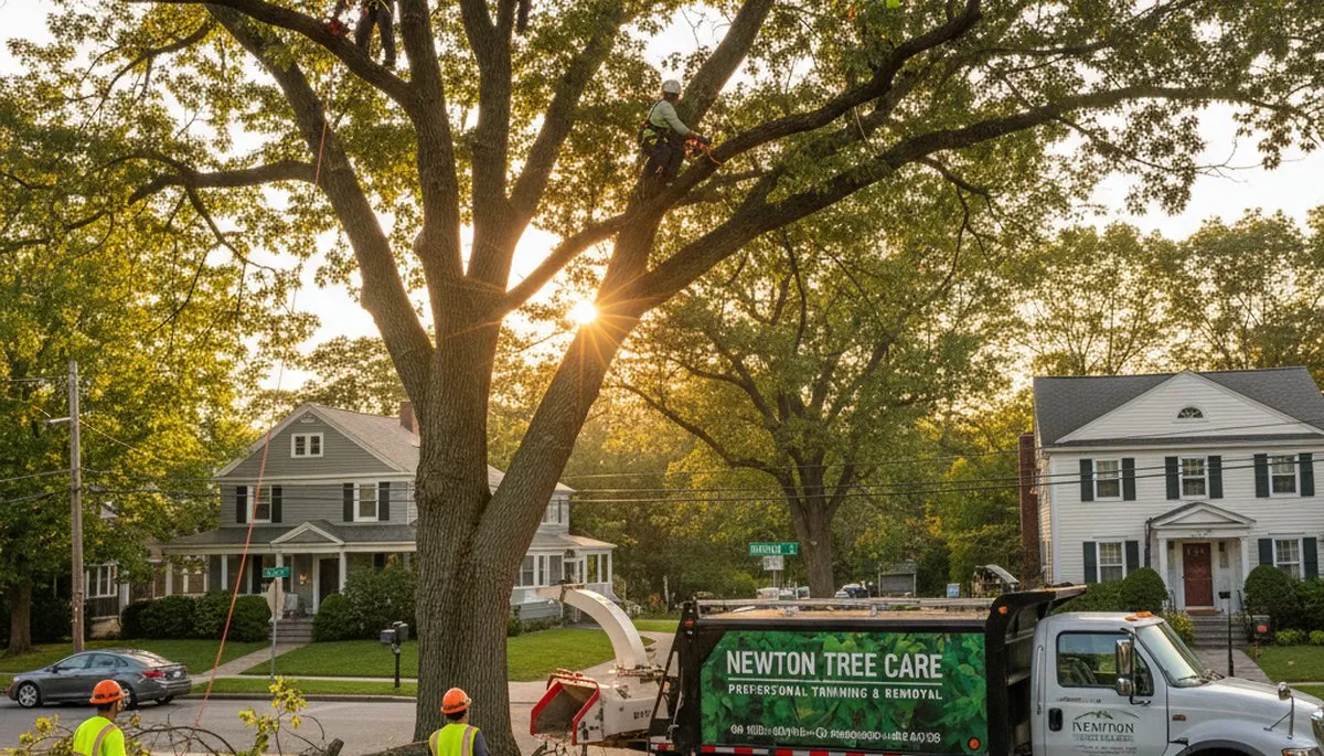 Professional tree removal service in Wellesley MA by certified arborists