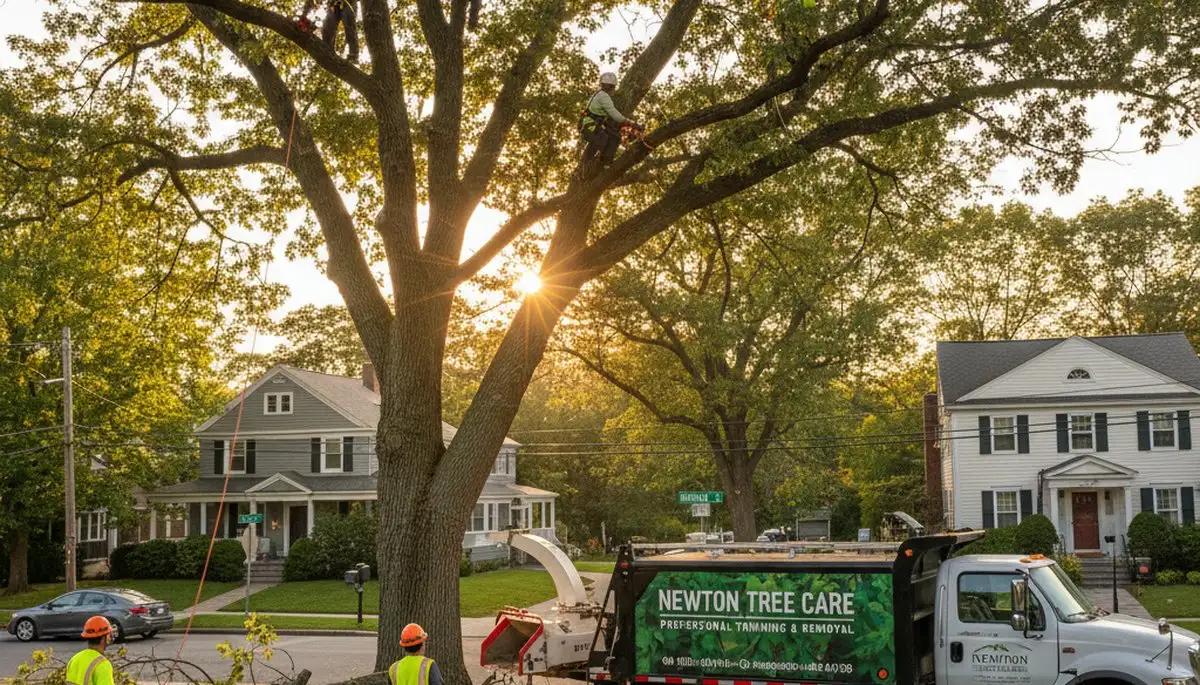 Professional tree removal service in Wellesley MA by certified arborists