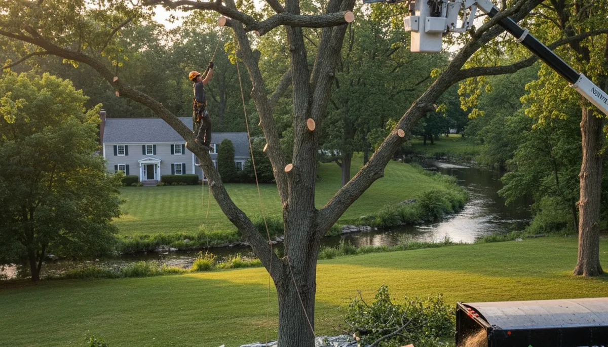 Professional tree removal service in Wellesley MA by local certified arborists