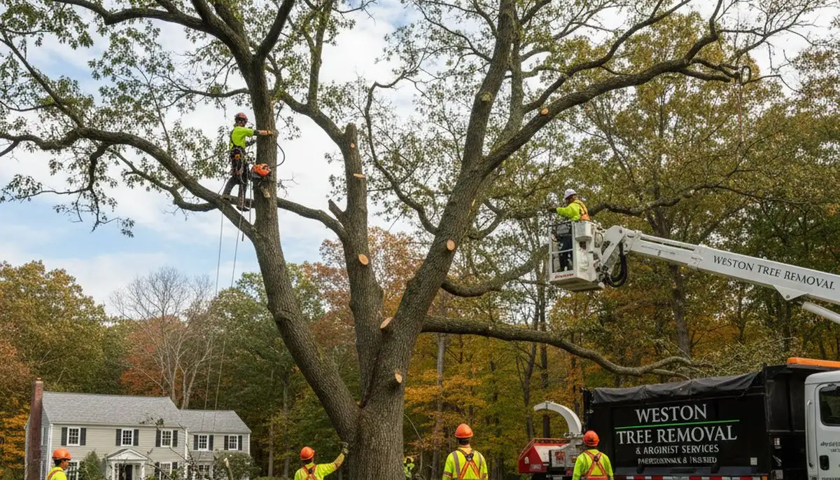 Professional tree removal service in Wellesley MA by certified arborists at Tree Services Wellesley MA